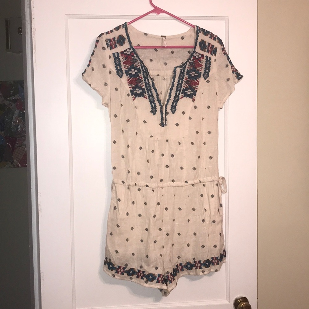 NWOT! Free People Embroidered Romper
